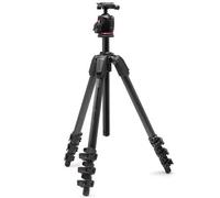 Manfrotto 055 Kit ARCA de carbono, trípode con cabeza esférica, 4 segmentos