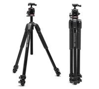 Manfrotto 055XPRO AS, Trípode para Cámara, Aluminio 3 Secciones, Kit con Rótula XPRO, Columna 90 Grados, Carga 15 kg, Arca-Swiss, para DSLR/Sin Espejo, Trípode Fotográfico Profesional