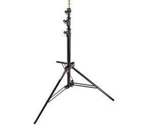 Manfrotto 1005BAC 107" Air Cushioned Aluminum Ranker Light Stand with 3-Sections & 2 Risers, Black