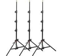 Manfrotto 1051BAC-3 - Trípode Completo, Pack de 3, Negro