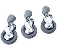 Manfrotto 109 Ruedas de 80 mm sin Frenos para Todos los diámetros de 22 mm - Juego de 3