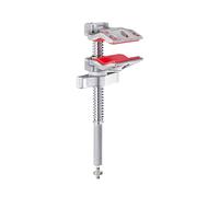 Manfrotto 2'' Micro End Vice Jaw Clamp, Micropinza con Mordaza Final, Capacidad de Apertura 5cm/2 pulg, Carga Máxima 25kg, Eje Moleteado, Rosca Hembra 1/4'', Adaptador Macho 1/4'' a 1/4''