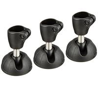 Manfrotto 22SCK3 Ventosa para trípode de Aluminio 22,5 mm (Conjunto de 3) Negro