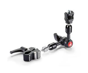Manfrotto 244MICROKIT microbrazo de fricción con adaptador antirrotación y Nano Clamp