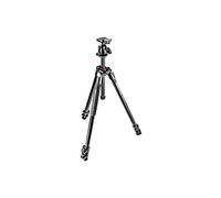 Manfrotto 290 Xtra - Kit de trípode de Aluminio de 3 Secciones con Cabeza de Bola (MK290XTA3-BHUS), Color Negro
