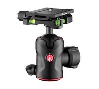 Manfrotto Compact Ball Head 496 con Placa de Liberación Rápida MSQ6PL, Cabeza de Bola Fluida para Trípode, Estabilizadores de Cámara, Controles Remotos, Equipo de Fotografía