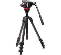 Manfrotto 502 cabeza de vÃdeo fluida plana c. 055 trÃpode de fibra de carbono para vÃdeo