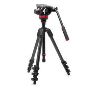 MANFROTTO Trépied vidéo en Carbone Avec rotule fluide à Base Plate Type 502 - MVK502055CXPROV