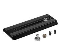 Manfrotto 504PLONG - Placa de cámara de Video para Cabezal Fluido 504 (Negro)