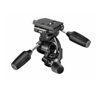 Manfrotto 808RC4 - Rótula para trípode (3 vías, zapata 410PL), negro