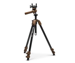 Manfrotto ALPHA S.H.O.T. Grip PRO Kit, Trípode Fibra de Carbono,Cabeza de Agarre 360 Grados, Silla Universal para Rifles,Óptica,Visores,Placa 200PL,Tiro Deportivo,Observación,Actividades al Aire Libre