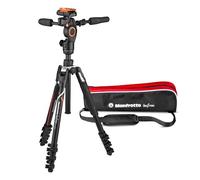 Manfrotto Befree 3-Way Live Advanced Diseñado para Cámaras Alpha Sony, Trípode de Viaje en Aluminio, Bloqueo por Palanca, Rótula Fluida de 3 Vías, Foto y Vídeo, Carga hasta 6 kg, Bolsa de Transporte