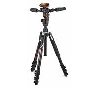 Manfrotto Befree 3-Way Live Advanced Diseñado para Cámaras Alpha Sony, Trípode de Viaje en Aluminio, Bloqueo por Palanca, Rótula Fluida de 3 Vías, Foto y Vídeo, Carga hasta 6 kg, Bolsa de Transporte