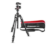Manfrotto Befree Advanced MKBFRTA4BK-BH - Trípode de viaje de aluminio (bloqueo de patas Twist Lock, rótula de bola Advanced 494 con 3 controles ergonómicos), negro