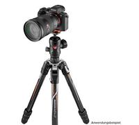 Manfrotto MKBFRTC4GTA-BH - Trípode de Viaje Befree GT, Twist Lock con rótula de Bola y Bolsa para cámaras sin Espejo Sony, DSLR, CSC con Fibra de Carbono Ligera, Carga máxima de 12 kg