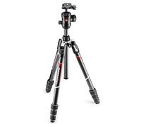 Manfrotto Befree Advanced GT - Trípode de Viaje con Cabezal Fluido, Práctico y Compacto, Trípode Profesional de Carbono para Cámaras DSLR, Reflex, sin Espejo y Accesorios de Fotografía