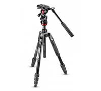 Manfrotto Befree Live Twist - Trípode de Viaje en Aluminio con Cierre de Rosca para Cámara Reflex, CSC, Cámaras Compactas - Para Contenido Creativo, Videos, Vlogging