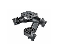 Manfrotto Cabeza de Trípode 3D Junior, Cabezal de Bola Fluido, Estabilizador de Cámara, Accesorios de Fotografía para la Creación de Contenido, Soporta 5 kg