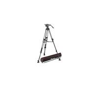 Manfrotto, Cabezal de Vídeo Fluido Nitrotech 608 con Trípode Fast Twin 645 de Aluminio, Kit Profesional para DSLR, Reflex, Cámara Digital, Cámara de Vídeo, Videógrafos, Carga Máxima 14 kg