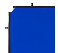Manfrotto EzyFrame Cubierta de Fondo Colapsable Gran Formato 2 x 2,3 m - Croma Azul/Ultraportátil/Tomas Familiares/Retratos/Posturas de Acción Animadas/Moda/Comercial - LL LB7949