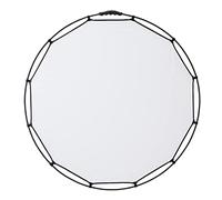Manfrotto HaloCompact Plus Diffuser 98 cm / 38 pulg. Difusor Circular 2 Stop - Tecnología RapidExoframe, Bastidor de Aluminio Colapsable - LL LR3333, Plata/Blanco