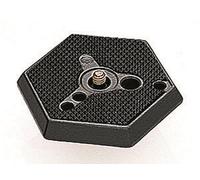 Manfrotto Placa de liberación heaxagonal 030-38 de 3/8 Pulgadas para Cabezales Manfrotto utilizando el Estilo Rc0 de Placa, se Adapta a Cabezales 468mgrc0, 488rc0, 229, 303 y 303plus