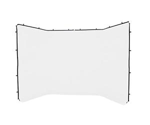 Manfrotto LLLB7627 - Tela para fondo panorámico, 4 m, blanco