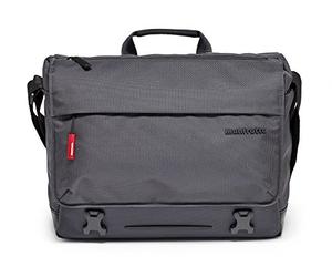 Manfrotto MB MN-M-SD-10 Manhattan Speedy-10 Bolsa Messenger para Fotografía, con Conexión para Trípode, Correa estabilizadora, para DSLR y Sin Espejo con Objetivo Mediano/Largo, Tela revestida