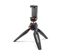 Manfrotto Mini Tripié Pixi MKPIXICLMII-BK con Abrazadera para Smartphone Negro