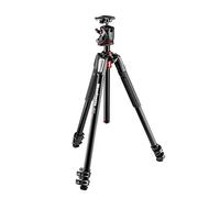 Manfrotto MK055XPRO3BH-Q2 Trípode de Aluminio de 3 Secciones con Rótula de Bola XPRO y Placa 200PL - Trípode Profesional para Cámaras Réflex y sin Espejo, Color Negro