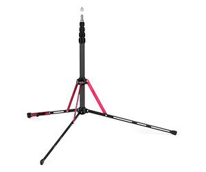 Manfrotto MS0490C - Soporte de nanopolo de Carbono, Color Negro, Rojo