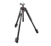 Manfrotto MT190XPRO3 Trípode Fotográfico de Aluminio de 3 Secciones con Columna Central Orientable a 90° - Trípode Profesional para Cámaras Réflex y sin Espejo, Color Negro/Antracita
