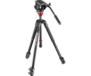 Manfrotto MVK500190XV Nitrotech N12 - Cabezal de vídeo para trípode, MS, MVKN12TWINMC (w/CF Twin Leg Tripod MS 100/75 mm)