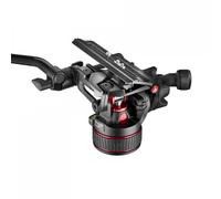 Manfrotto MVH612AH - Rótula de Vídeo Fuida Nitrotech para DSLR, Mirrorless, de Vídeo y Cine, Sistema de Contrabalanceo Continuo de 4-12 kg y de Arrastre Fluido Continuo Variable, Carga Soportada 18 kg