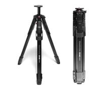 Manfrotto One Photo, Trípode de Aluminio, 12 kg de Carga, Columna Horizontal 90°, Patas XTEND de Montaje Rápido, Columna Central Deslizante, Pies Modulares (Goma/Puntas), para Cámaras DSLR/Mirrorless