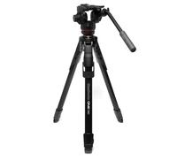 Manfrotto Un vídeo Aluminio Trípode + cabezal fluido 502X