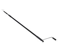 Manfrotto 427B-4,0 monopod para cámara Aluminio Negro - Monopods para cámaras (Aluminio, Negro, 4 m, 140 cm)