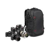 Manfrotto Pro Light Flexloader L, Mochila Profesional para Cámaras, Bolsillo Expandible para Estabilizador Gimbal de 3 Ejes, Múltiples Fijaciones para Trípodes, Divisores Intercambiables, Negro