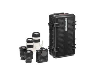 Manfrotto Pro Light Tough TH-55 HighLid, Funda Rígida para Cámara, Equipaje de Mano, Estuche Acolchado con Cierre Hermético y Relleno Preformado, Resistente al Agua, Calificación IP67