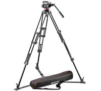 Manfrotto - Sistema de vídeo líquido Profesional con Patas de Aluminio y espátula Media