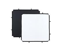 Manfrotto Skylite - Tela, 1.1 x 1.1 m, Blanco/Negro