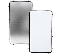 Manfrotto Skylite - Tela, 1.1 x 2 m, Blanco/Plata