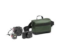 Manfrotto Street Belt Bag, Bolsa de Cintura para Cámara sin Espejo, Kit de Vlogging, Bolsa de Hombro para Cámara, Accesorios de Fotografía para Creadores de Contenidos, Color Verde