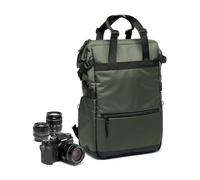 Manfrotto Street Shopper Bag, Bolsa de Cintura para Cámara sin Espejo, Mochila Convertible para Fotografía con Soporte para Trípode, Accesorios de Fotografía para Creadores de Contenidos, Color Verde