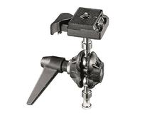 Manfrotto 155RC Tilt-Top Head with Quick Plate - Trípode, 600 g, con Zapata rápida, Negro