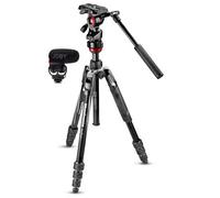 Manfrotto TrÃpode de aluminio Befree Advanced Live Twist con cabezal de vÃdeo fluido + Joby Wavo PLUS