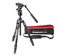 Manfrotto Travel Befree Live - Trípode Giratorio (Aluminio, Cabezal de vídeo, tamaño Compacto, tamaño MVKBFRT-LIVEUS)