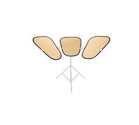 Manfrotto Triflector Aufheller Set mit 3 Gold/Weiß Panels BL