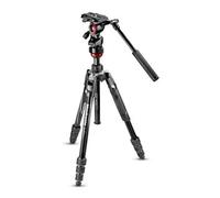 Manfrotto Trípode de aluminio Befree Advanced Live Twist con cabezal de vídeo fluido