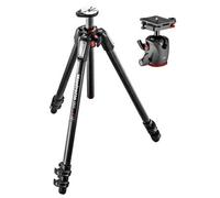 Manfrotto 055 Trípode Fibra Carbono 3 Secc. para Cámara y Rótula XPRO, Zapata Liberación Rápida Top Lock, Alta Precisión, Movimiento Fluido, Fotografía, Contenidos, Peso 2,6kg, Soporta hasta 15kg
